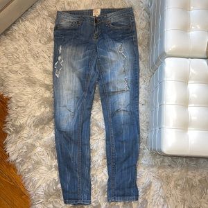 VINTAGE ARDEN B DENIM RIPPED SKINNY JEANS SZ.6